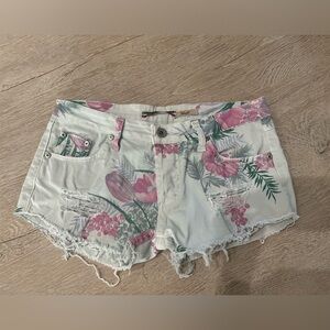 Y2k Low rise Floral Print Women's Shorts European brand Please